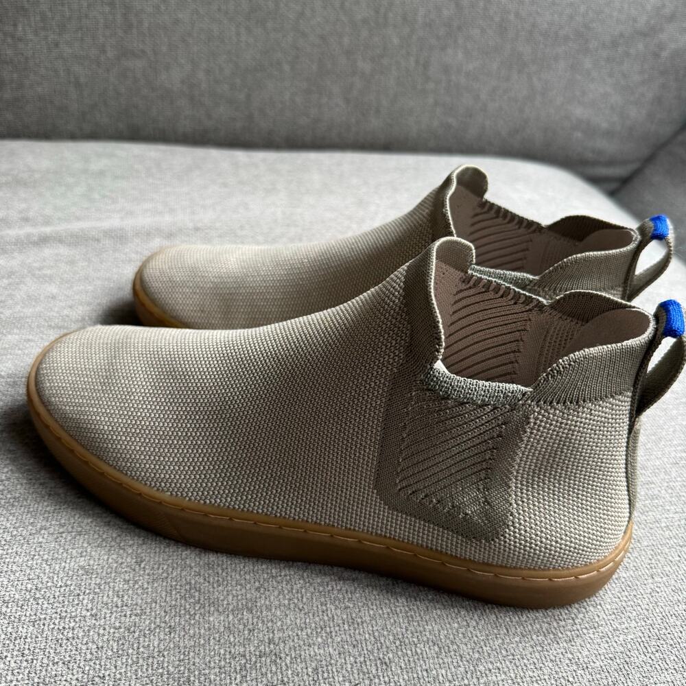 Rothy’s The Chelsea Knit Fabric  Light Sage Boots Slip on Lighwiaght Women’s 8 - Picture 6 of 13